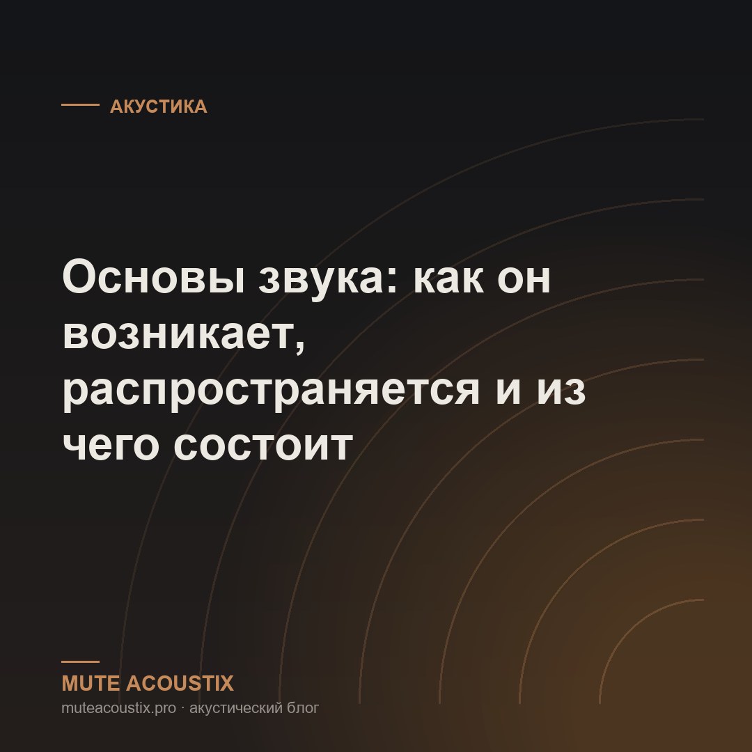 Основы звука: как он возникает, распространяется и из чего состоит